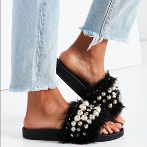 Jeffrey Campbell Jova Embellished Slide